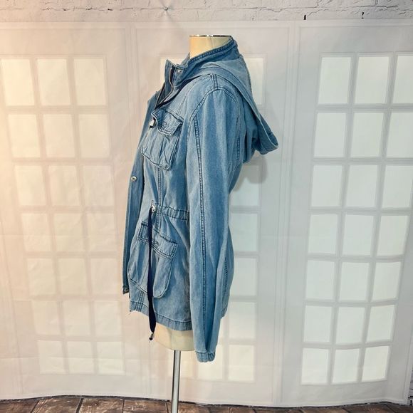 Ashley Vintage charm Windsor Carpe Denim Anorak jacket size medium - Picture 9 of 13